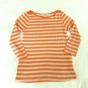 Orange striped top