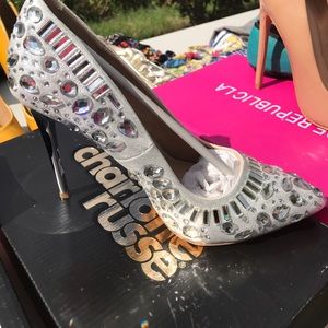 Rhinestone pumps NWT NWB