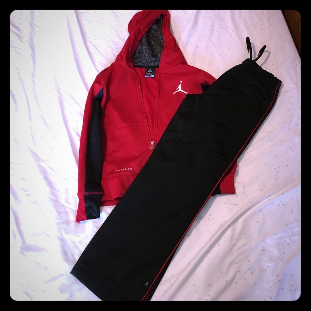 Boys Sweatpants and Zip-up Hoodie set