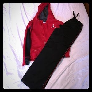 Boys Sweatpants and Zip-up Hoodie set