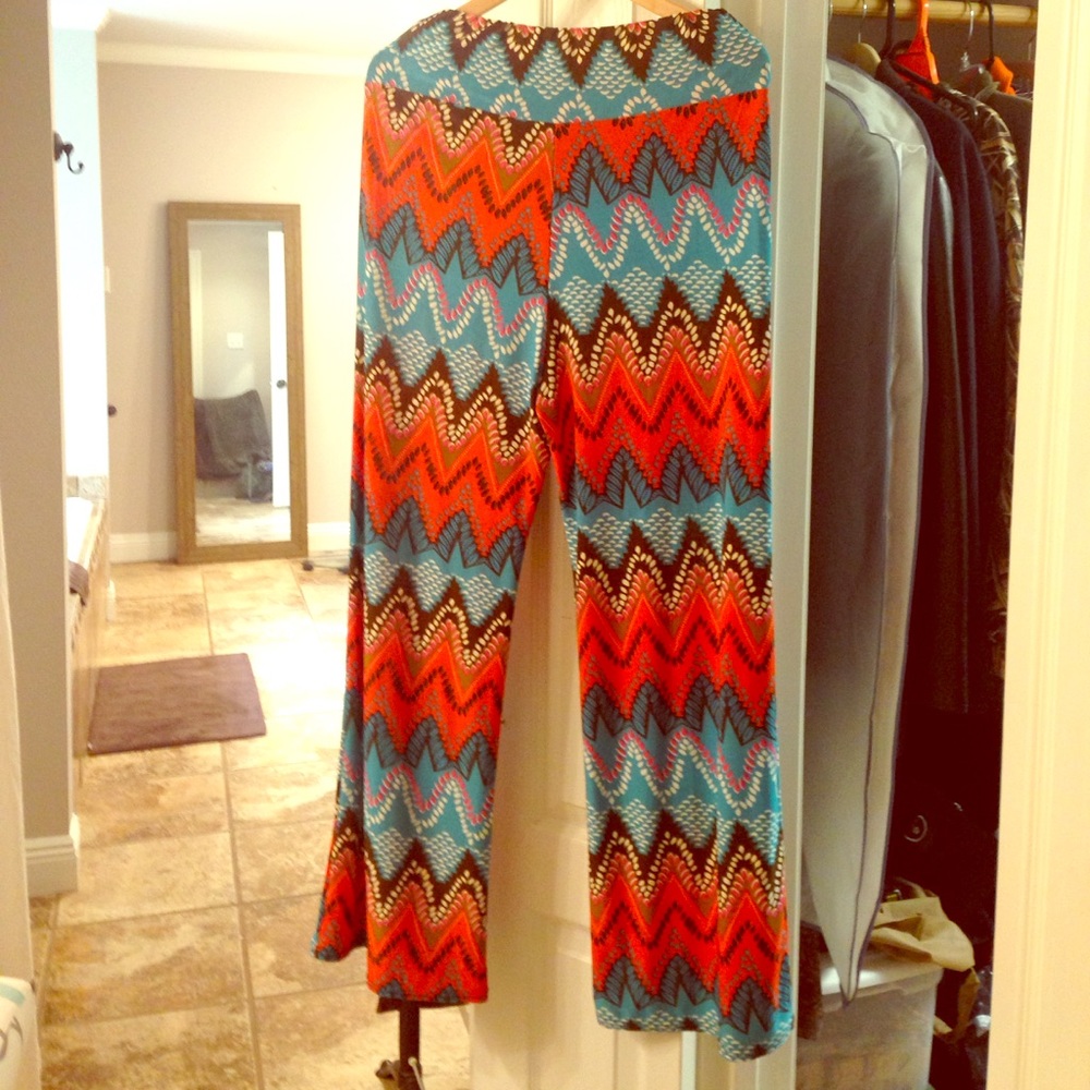 Multi colored palazzo pants