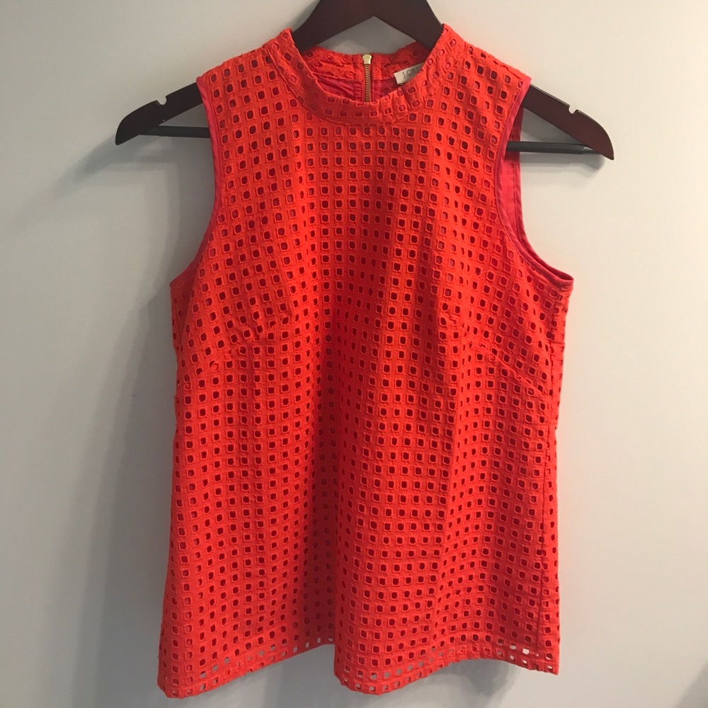 J Crew Eyelet Tank