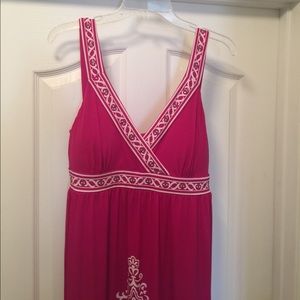 Hot Pink & White Dress