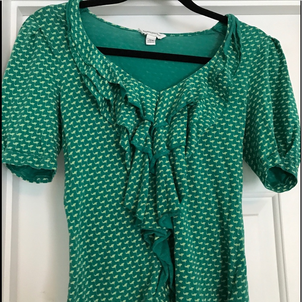 Banana Republic ruffle shirt