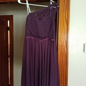 Size 10 SHORT one shoulder dress
