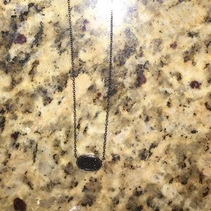 Kendra Scott necklace in black Drusy