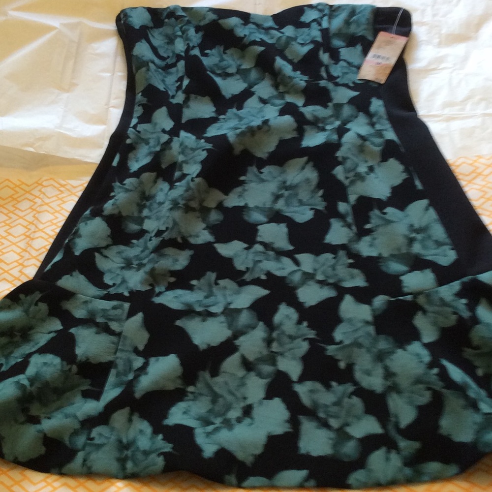 Strapless mini dress