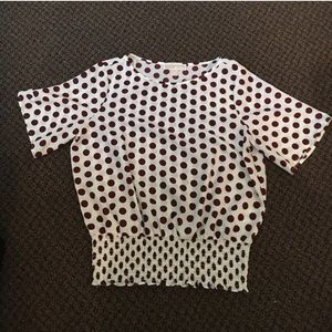 NEW! Michael Kors polka dot top