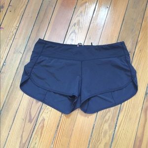 Lululemon Black Speed Shorts