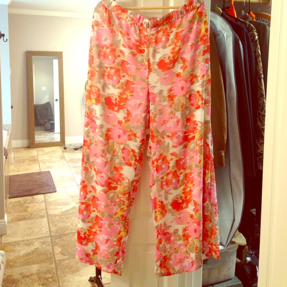 Multi colored palazzo pants