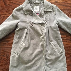 Gorgeous girls gray velvet lined coat!