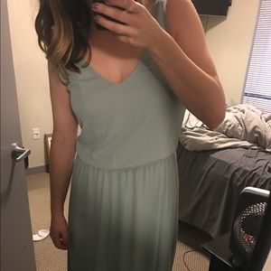 MuMu Kendall dress - silver sage crisp