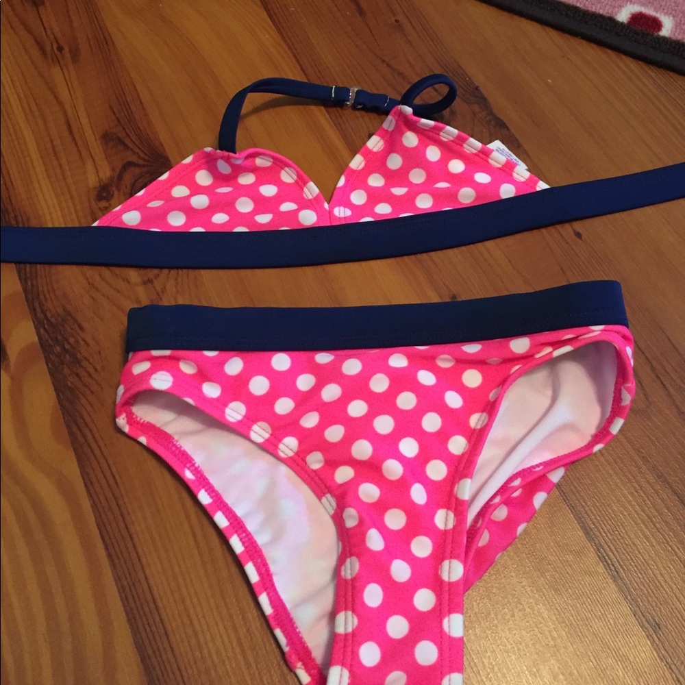 Itsy bitsy teeny weeny polka dot bikini sz 4-5
