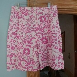 Evan-Picone Pink & White Summer Skirt