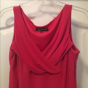 Hot Pink Knee Length Dress