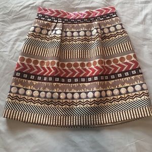 Metallic Anthropologie Skirt - Nomad Morgan Carter