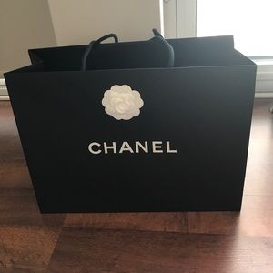 Chanel shopping bag with camellia