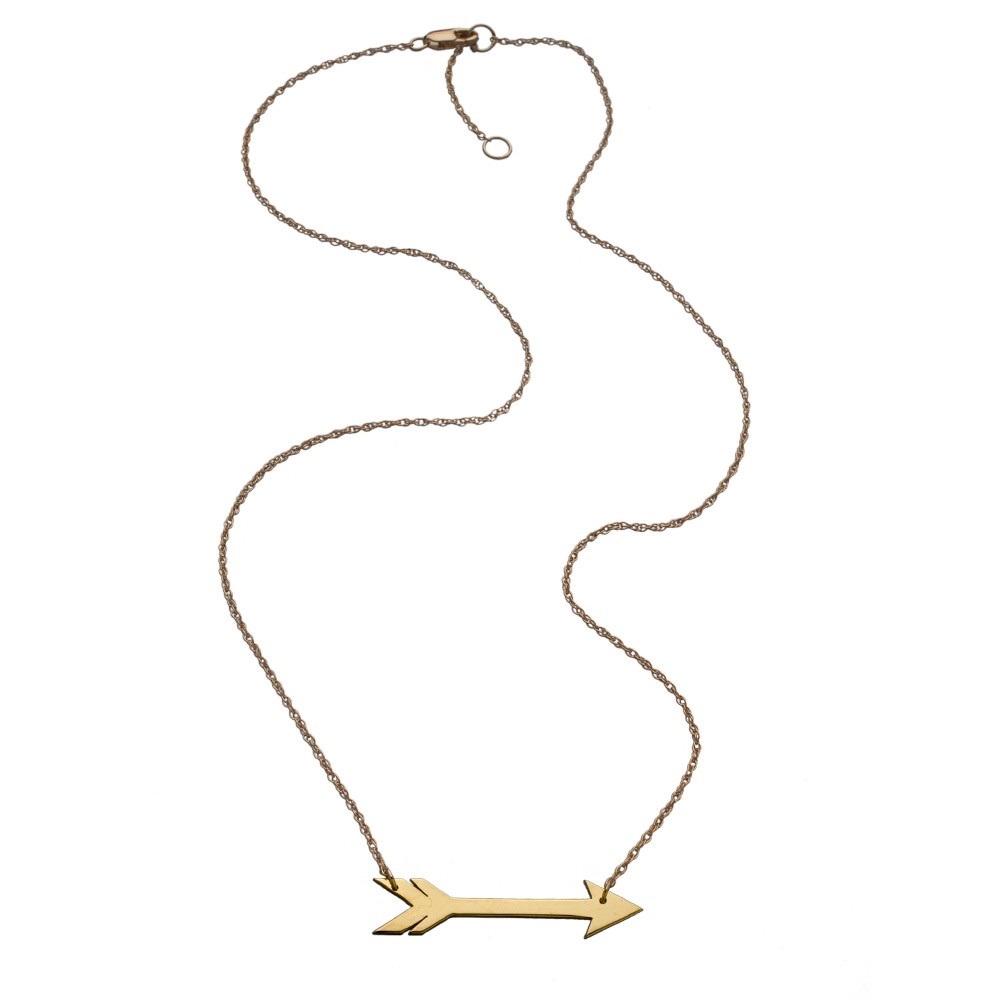 Jennifer Zeuner Gold Arrow Necklace