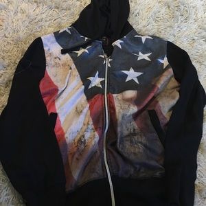 American flag hoodie