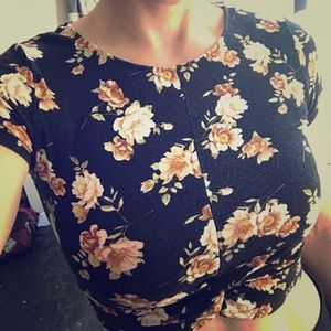 Flowery crop top