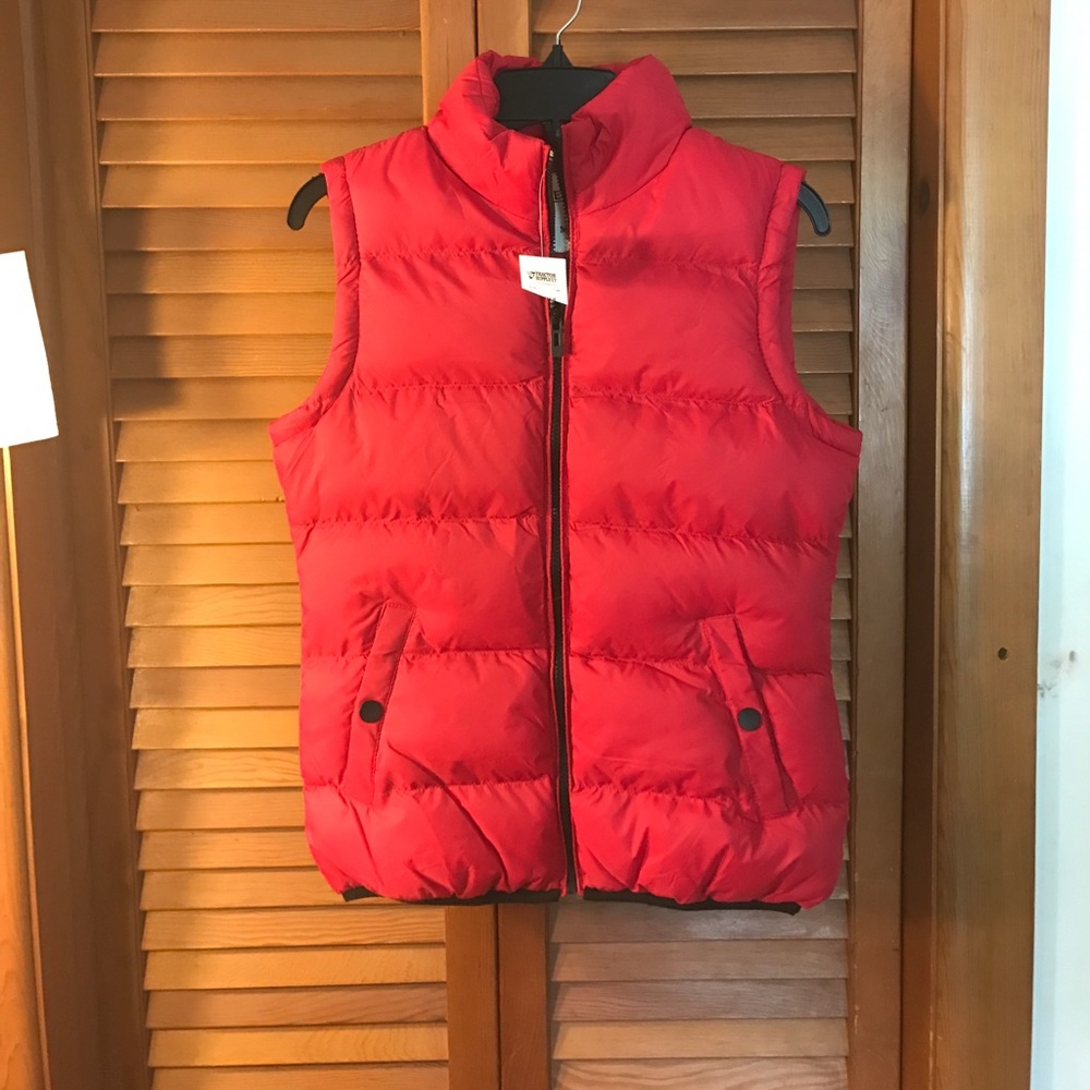 Women's Puffer Vest Take Two Red Medium CJC005