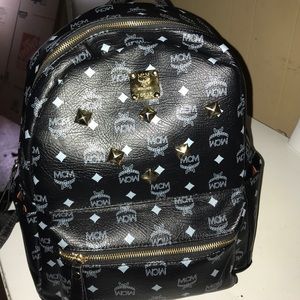 Authentic Large Black MCM Backpack