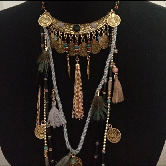 🏆HOST PICK🏆Armenian/Festival Style Necklace blk - Picture 2 of 4