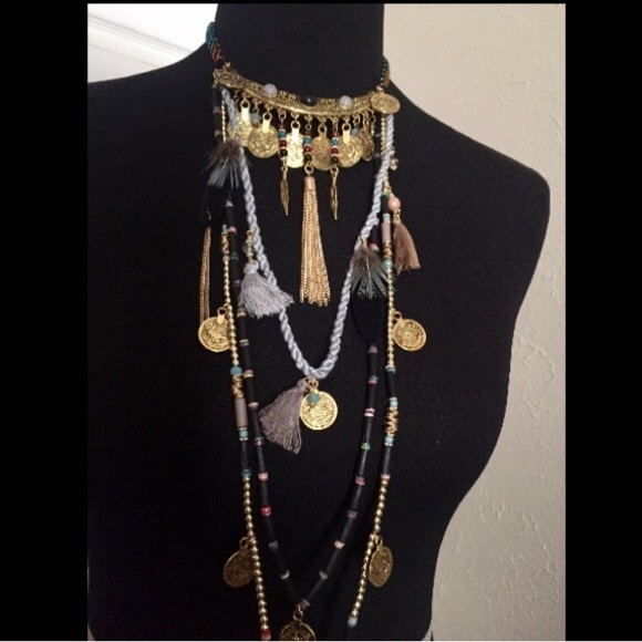 🏆HOST PICK🏆Armenian/Festival Style Necklace blk - Picture 4 of 4