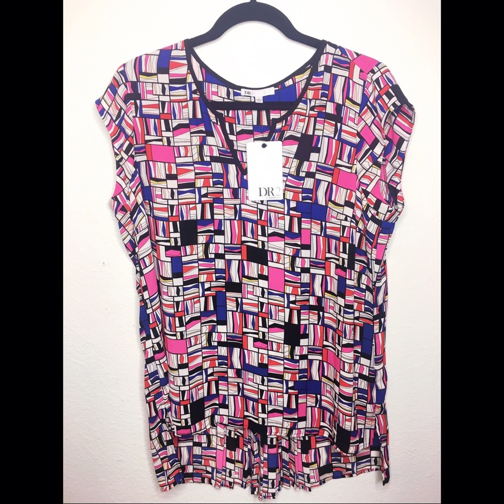 DR2 by Daniel Rainn Multi-color tunic dress