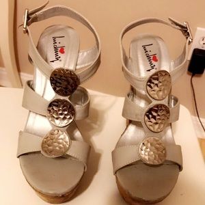 Worn once - size 8 - wedges!