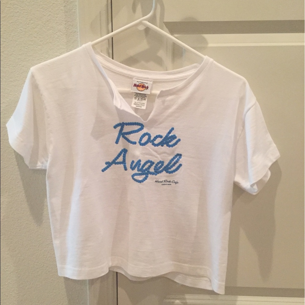 Hard Rock Cafe Denver cropped shirt
