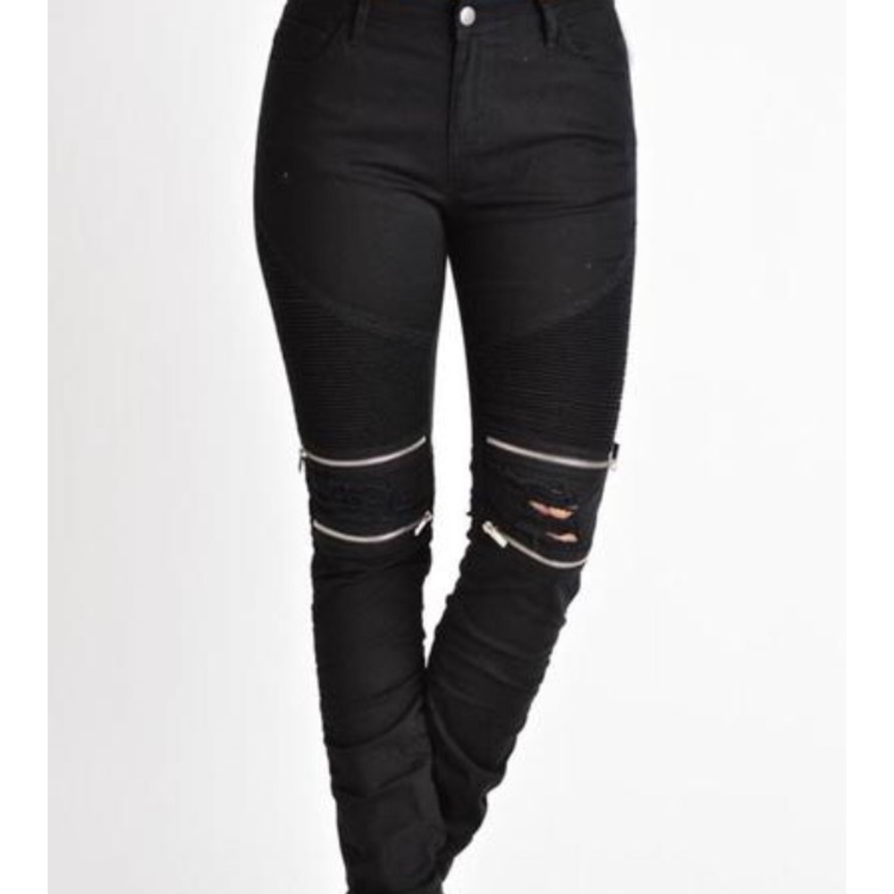 NWOT American Bazi Moto Jeans