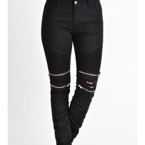 NWOT American Bazi Moto Jeans
