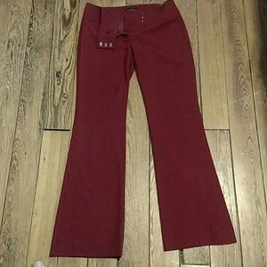 Red work pants