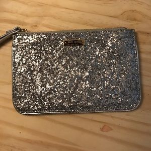 Kate ♠️ spade silver glitter wristlet glitter bug