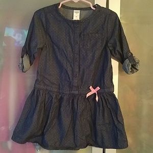 Quarter sleeve blue dress
