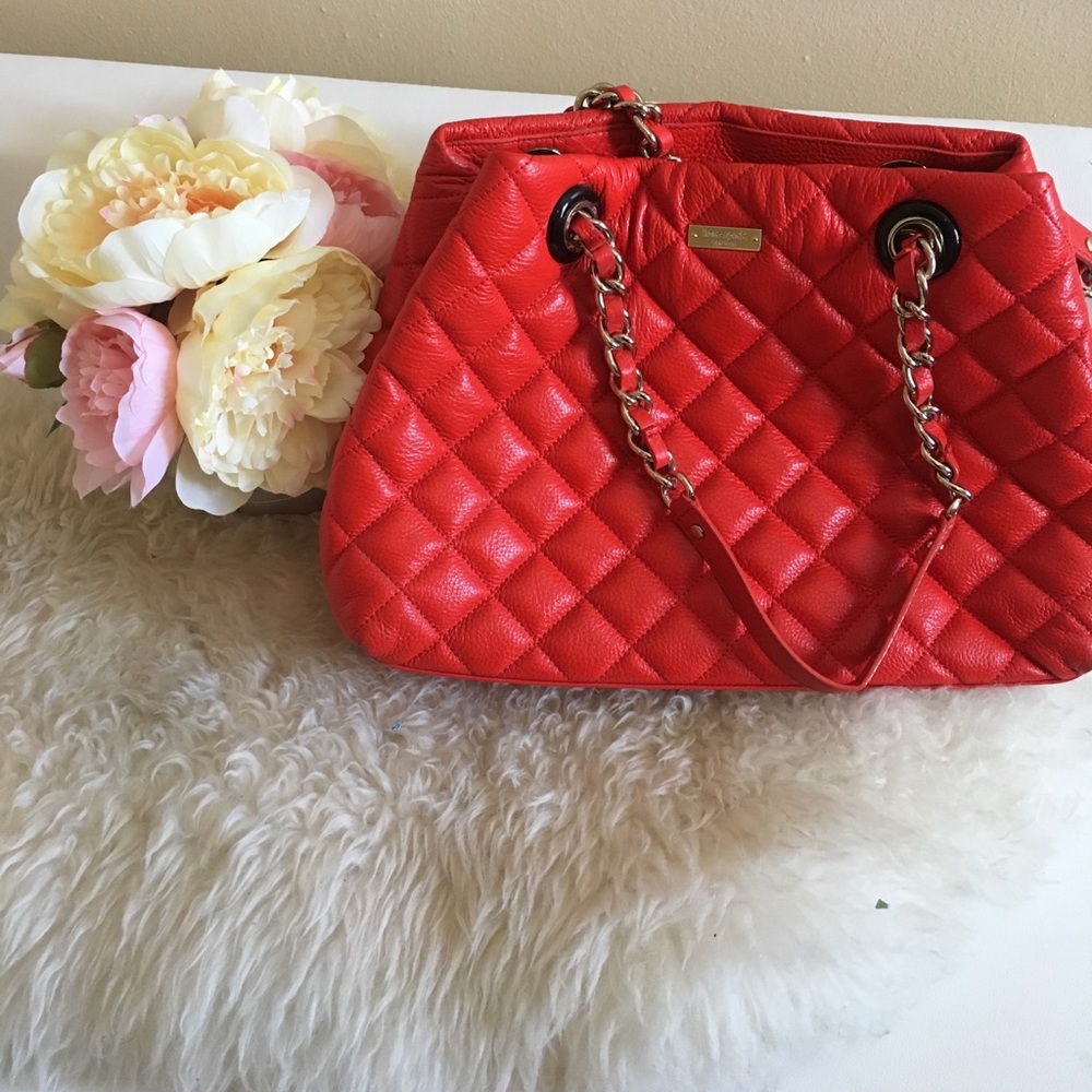Kate spade quilted leather bag