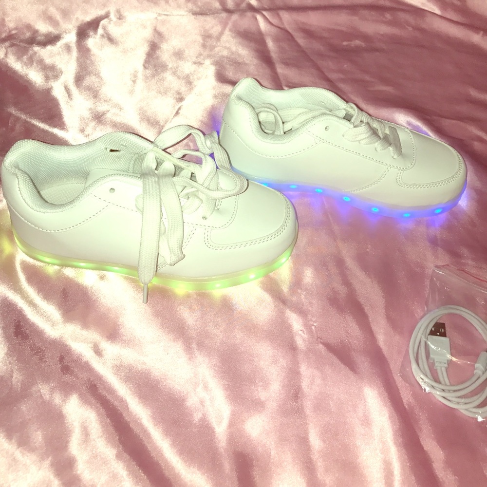 White light on shoes