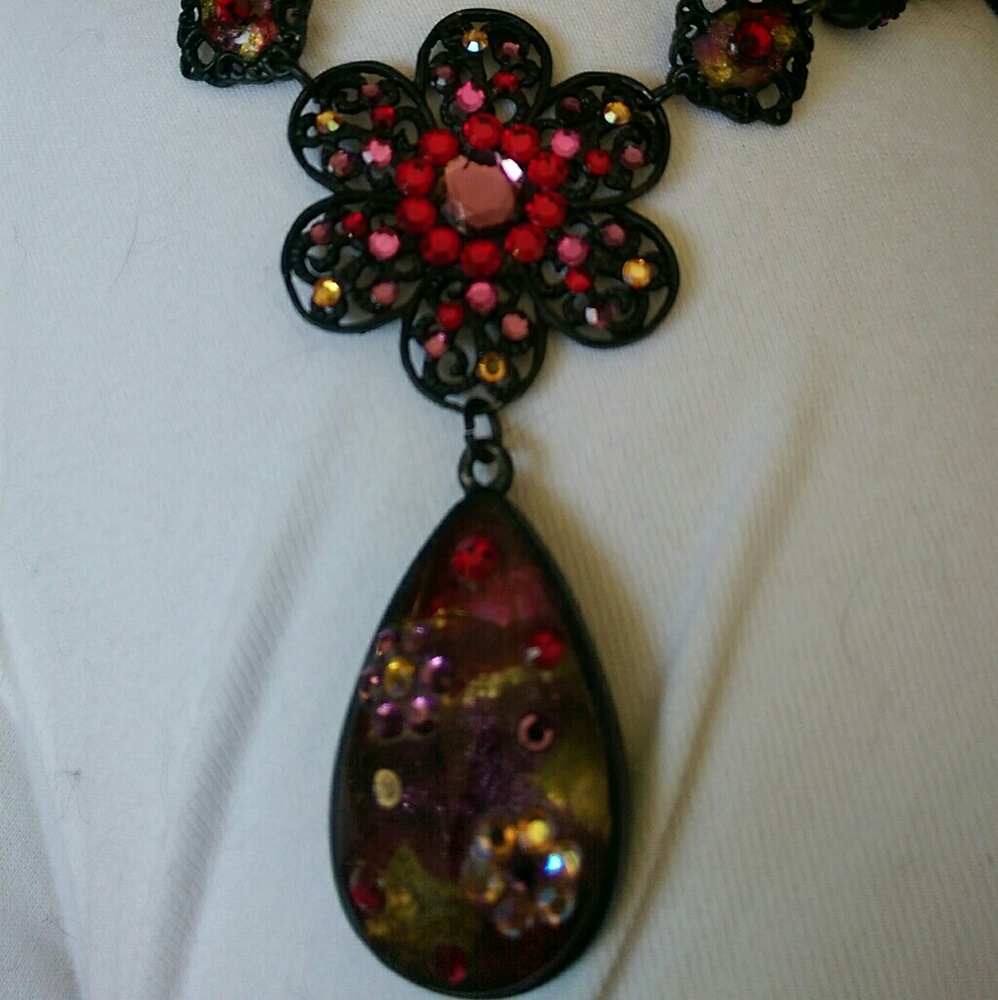 Chico's Vintage reproduction red necklace