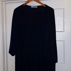 Maxi Kimono Dress w/ deep v neck
