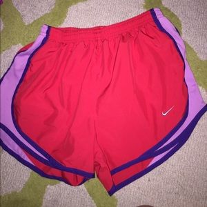 Nike Red Dri-Fit Tempo Running Shorts