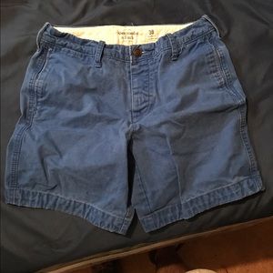 Men's size 30 blue Abercrombie and Fitch shorts
