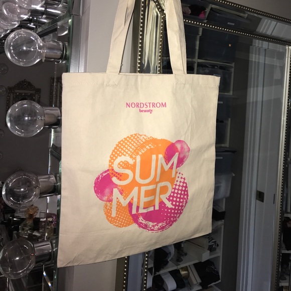 NORDSTROM SUMMER Beauty Canvas Tote Bag - Picture 1 of 6