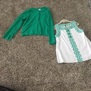 Gymboree Tank too and Cardigan lot