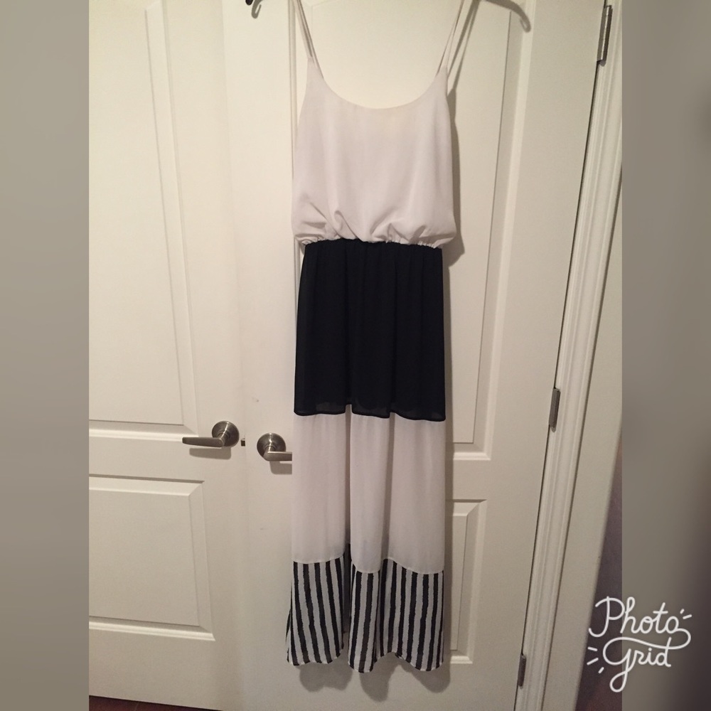 Black and White Maxi Dress