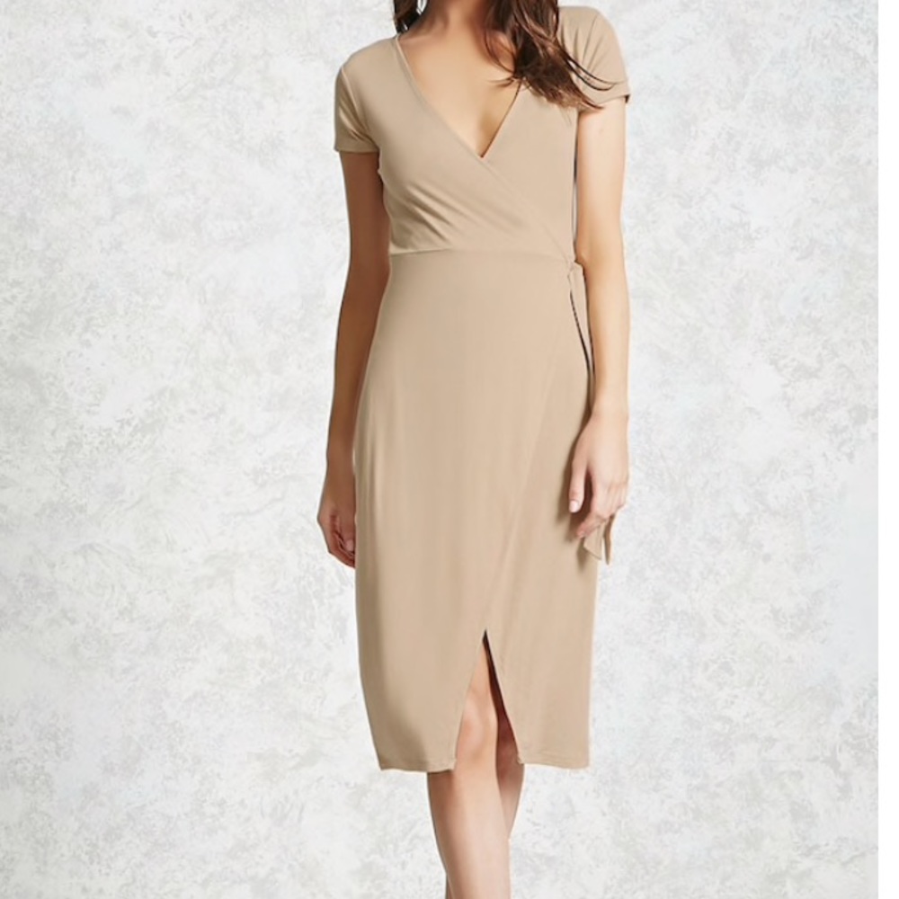 Surplice Wrap Dress