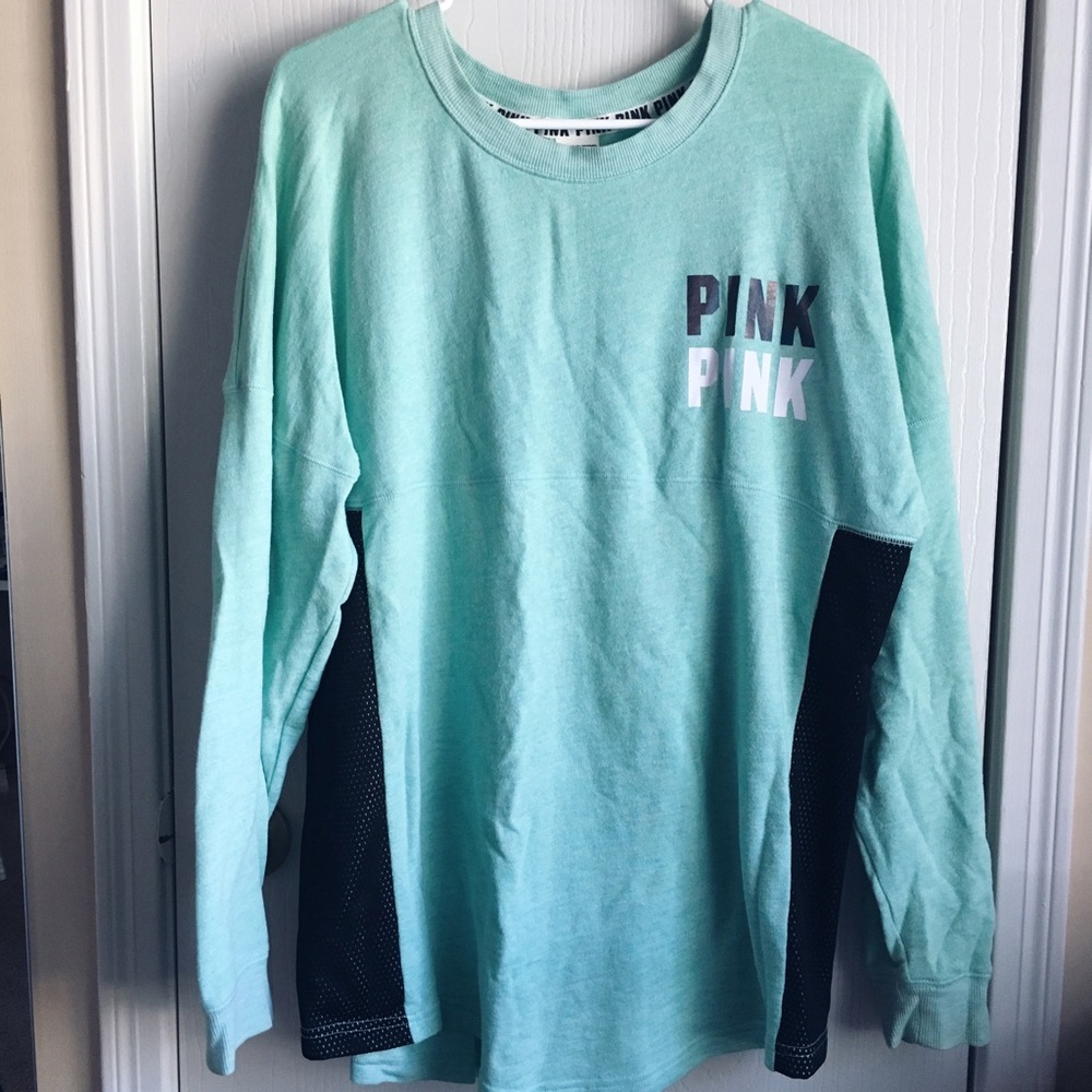 NWOT Holographic VS PINK sweatshirt