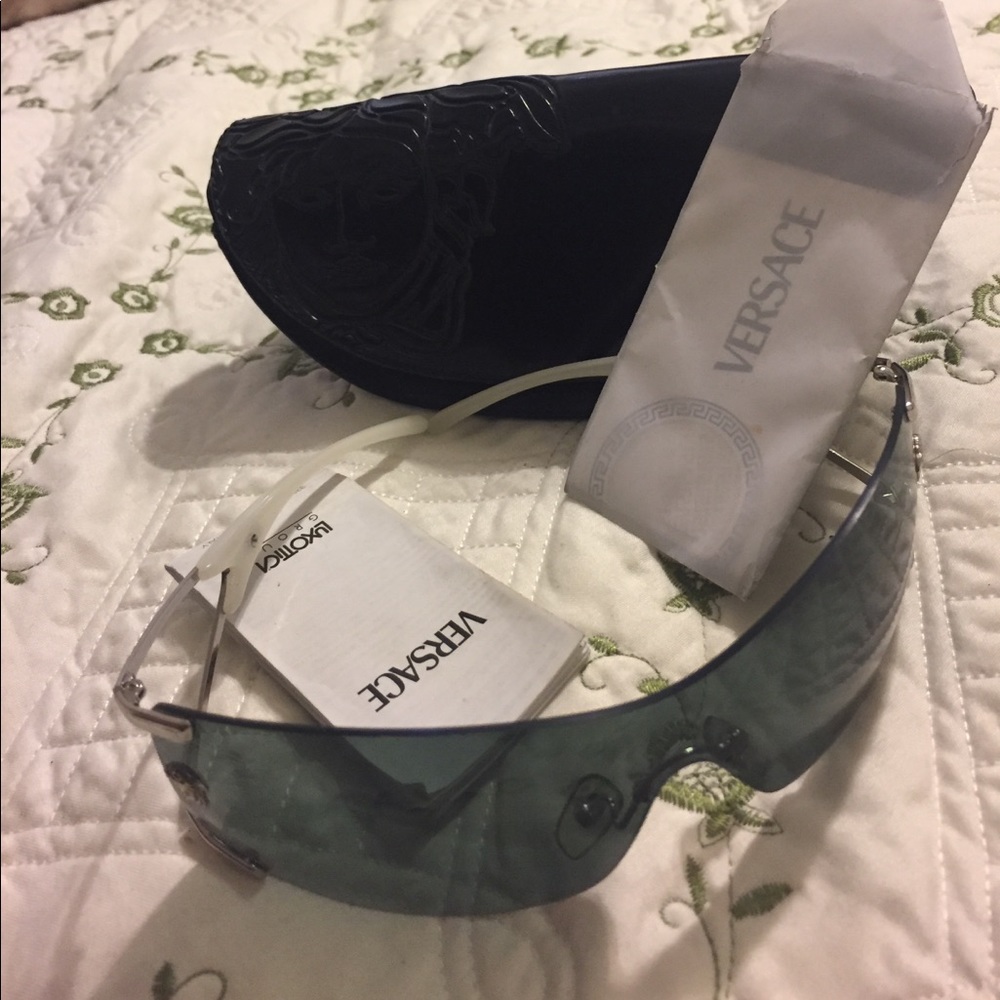 Versace shades with certificate and case