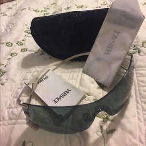 Versace shades with certificate and case