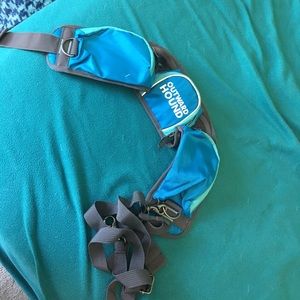 Dog waist pack, with leash